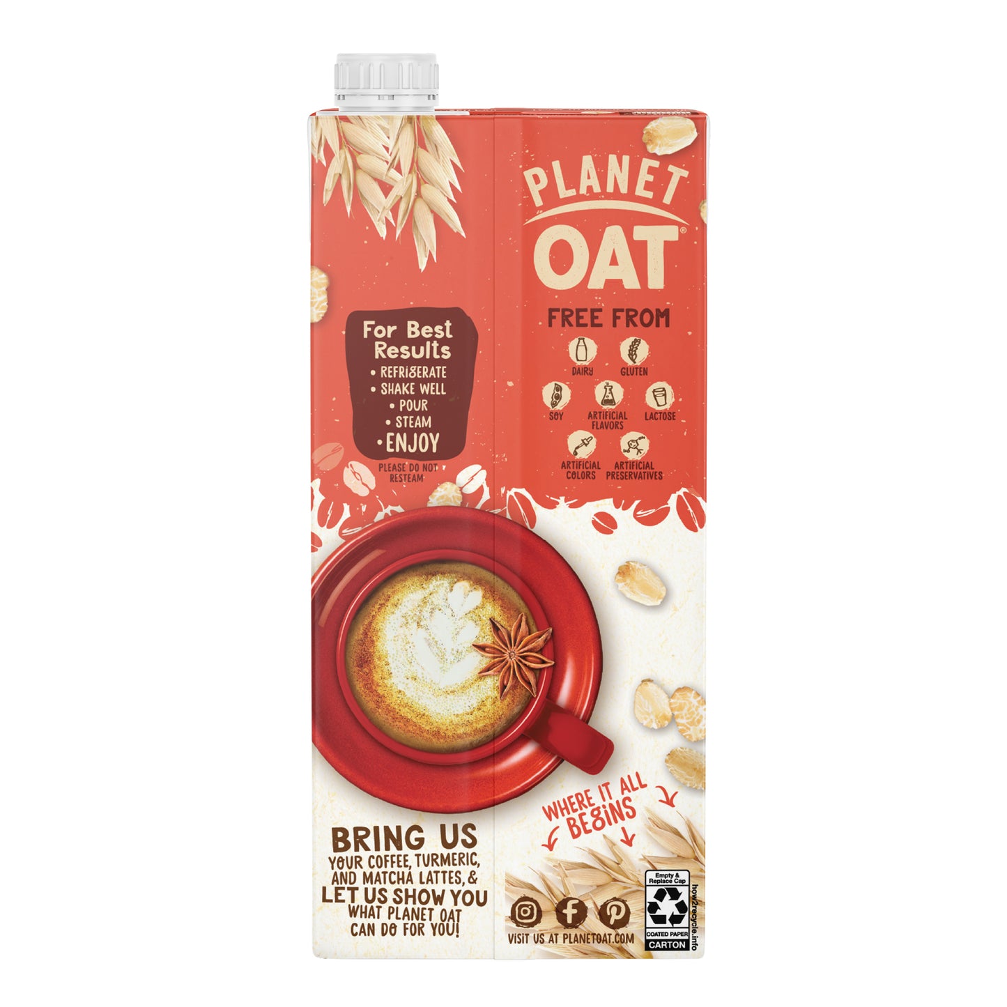 Planet Oat Barista Edition oatmilk  (Product Sample Request - 1 carton) - Cafe Solutions North America