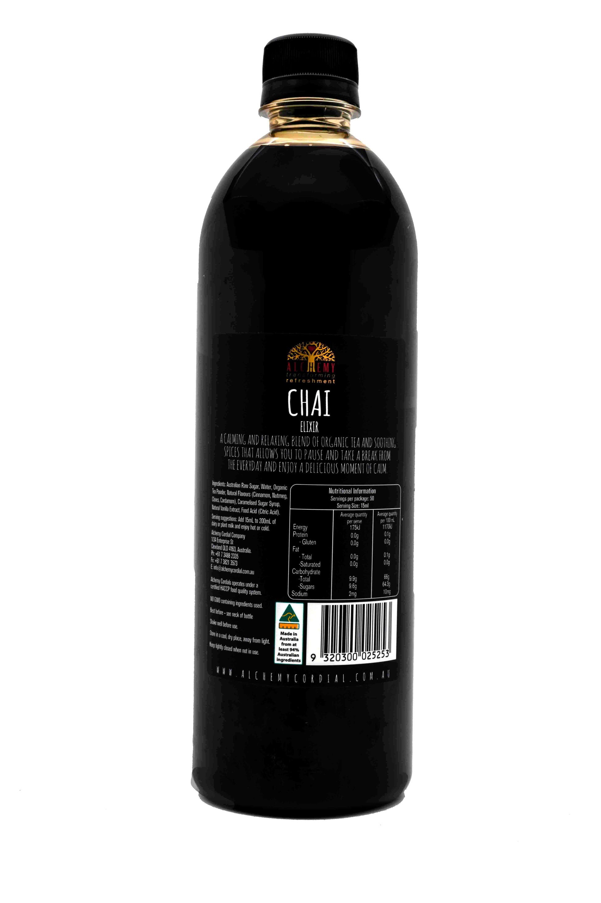 Original Chai Elixir case - 300mL X 6 bottles - Cafe Solutions North America