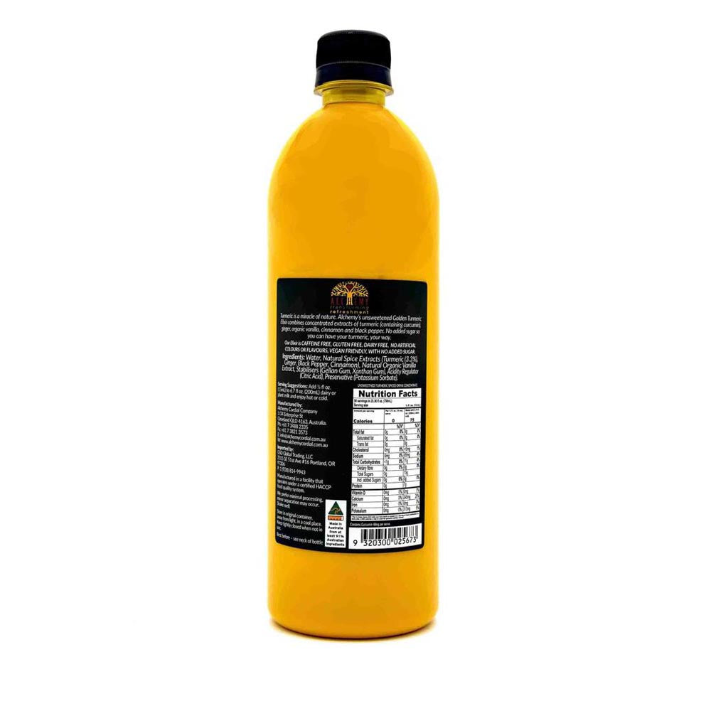 Golden Turmeric Elixir: Unsweetened - 750mL - Next Wave Imports